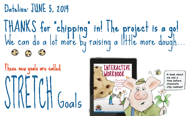 Kickstarter chocolate chip cookie school stretch goals