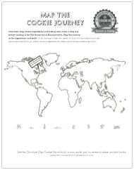 map the chocolate chip cookie ingredients